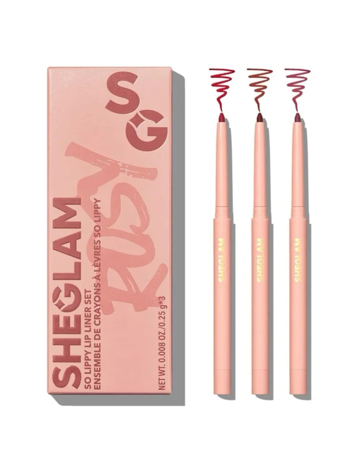 Sheglam Juego de delineadores de labios Mate Tono:Rosy Jardín de Rosas